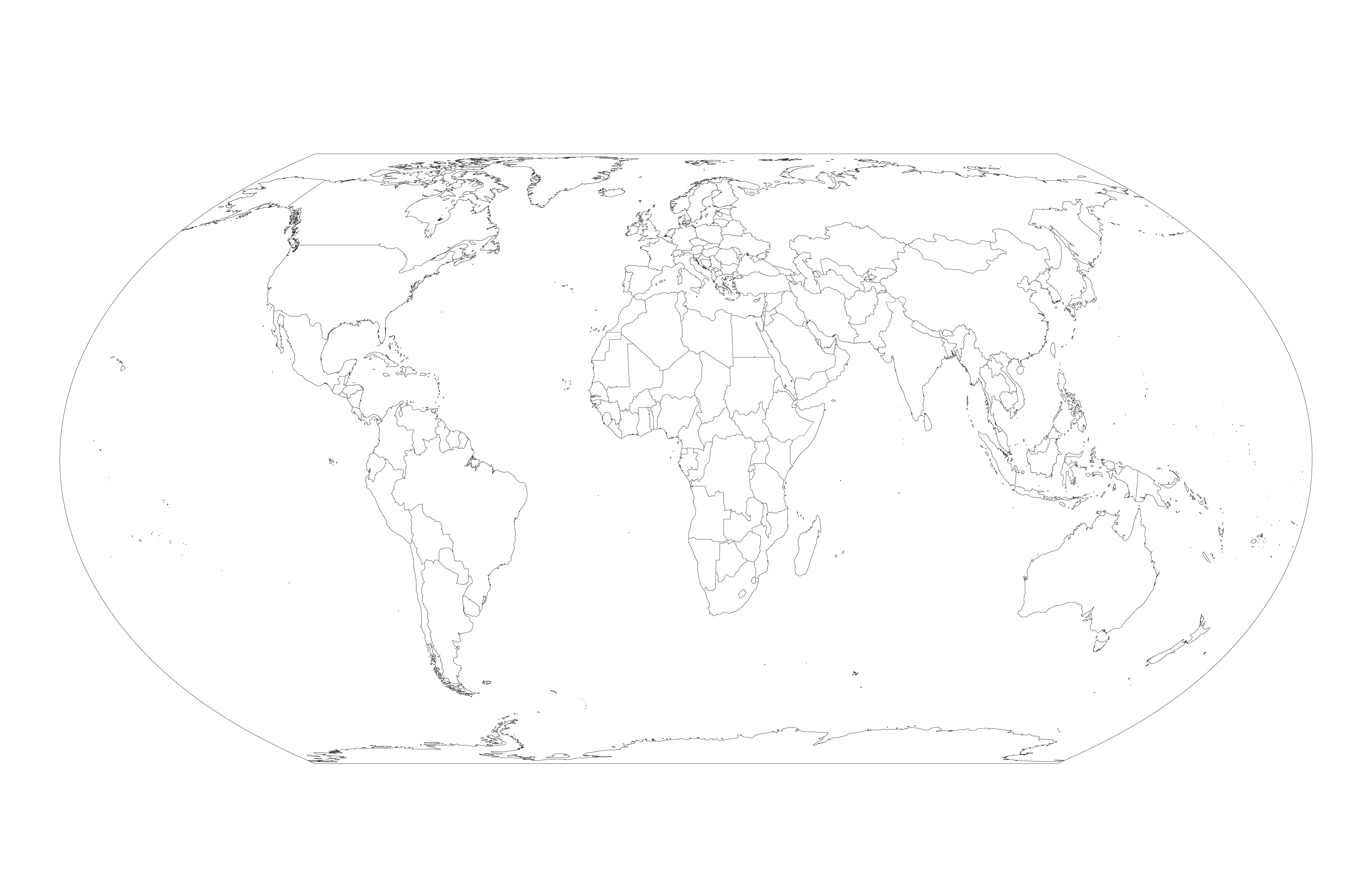 Mapamundi Equal-Earth personalizado. – Mapoteca